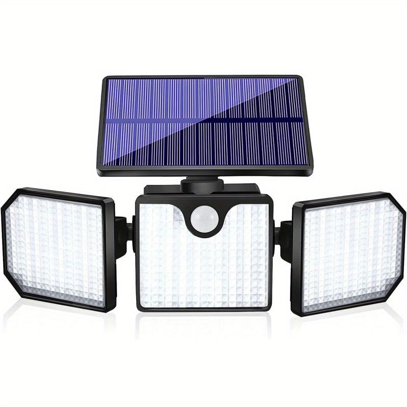 2pc 266LEDs Solar Outdoor Lights Ultra Bright Motion Sensor Lights