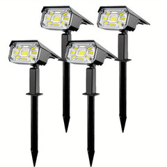 Solar Spot Lights Outdoor 38 LEDs Garden Landscape Spotlights