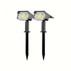 Solar Spot Lights Outdoor 38 LEDs Garden Landscape Spotlights