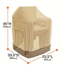Waterproof Stackable Chair Cover for Indoor & Outdoor Furniture