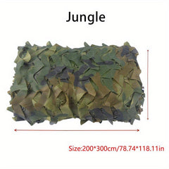 1pc Camo Netting Camouflage Net Bulk Roll Sunshade Mesh Netting