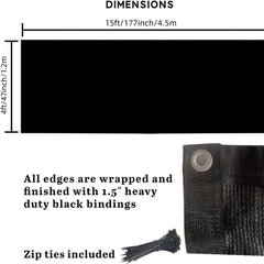 Privacy Fence Netting Screen Outdoor Shade Windscreen Mesh Fabric 6x15ft
