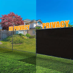 Privacy Fence Netting Screen Outdoor Shade Windscreen Mesh Fabric 6x15ft