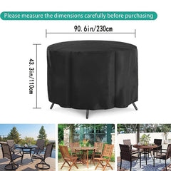 Circular Courtyard Furniture Cover - Fits Most Circular Furniture