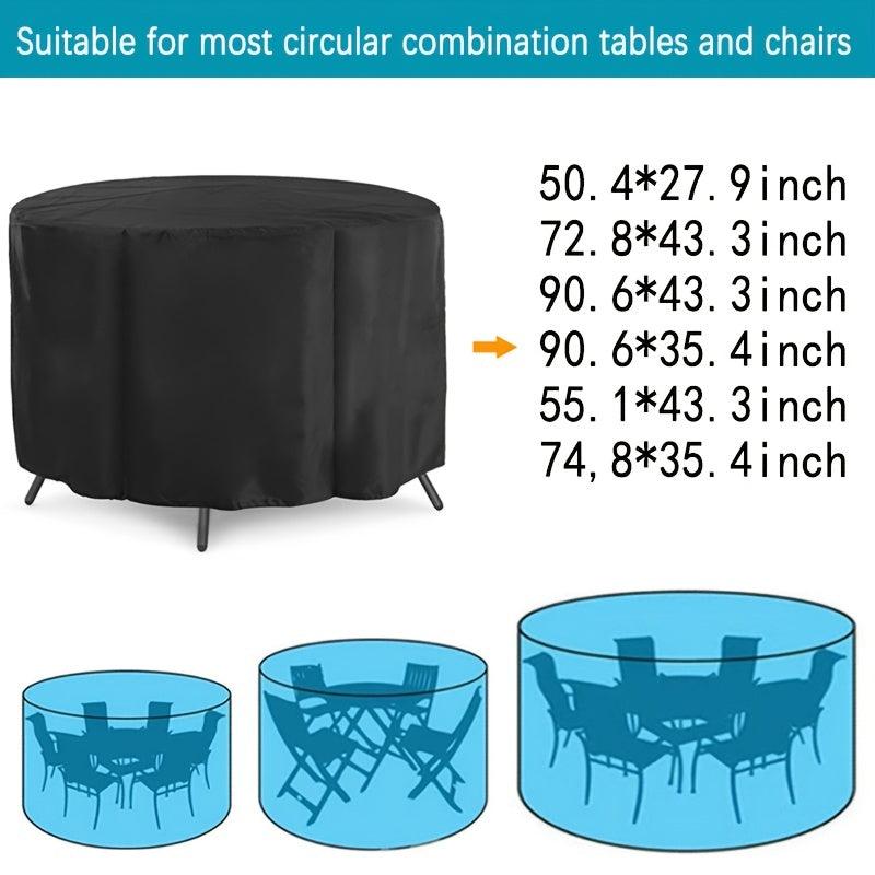 Circular Courtyard Furniture Cover - Fits Most Circular Furniture