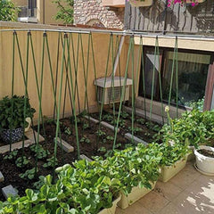 2pcs Plant Support Awning Pillar Clip Set Garden Steel Pip