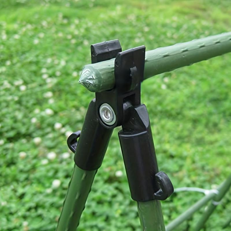 2pcs Plant Support Awning Pillar Clip Set Garden Steel Pip