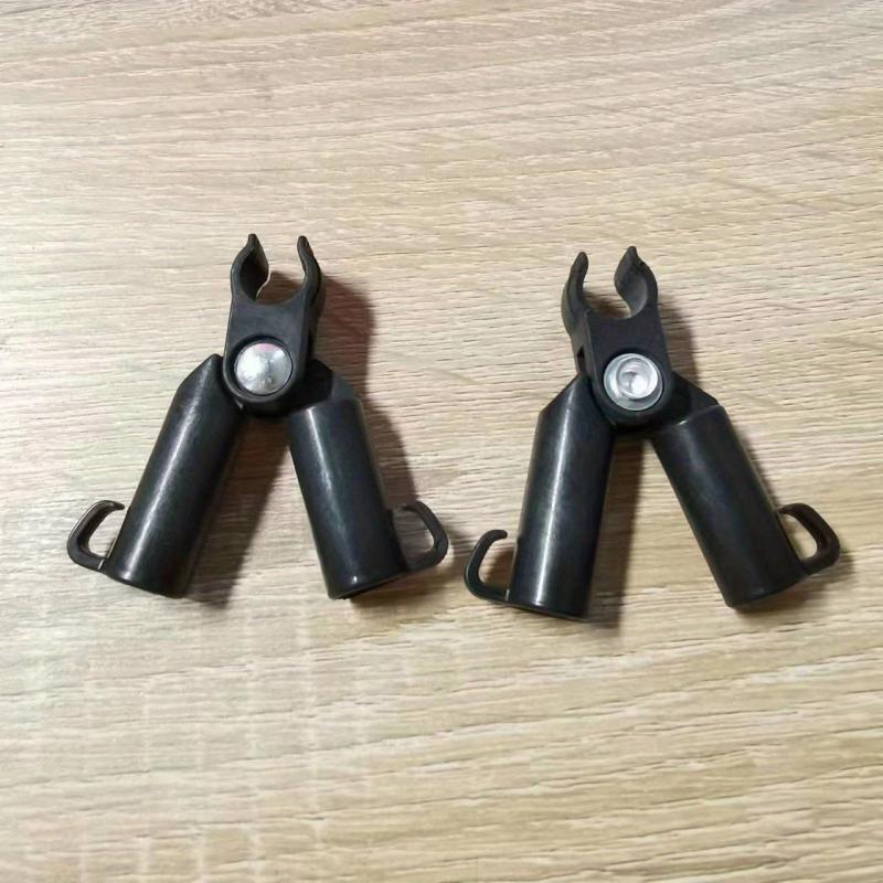 2pcs Plant Support Awning Pillar Clip Set Garden Steel Pip