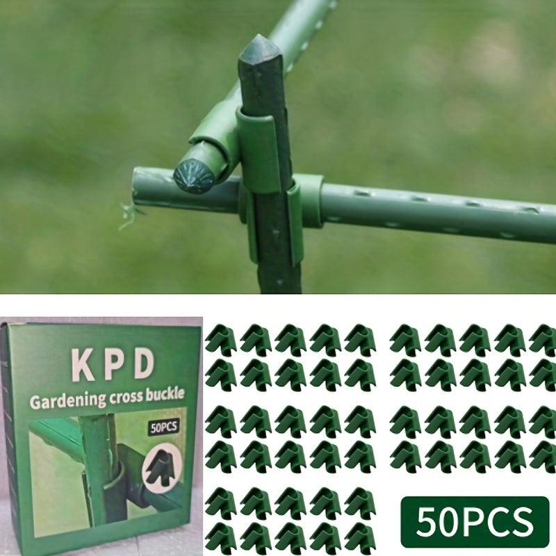 50pcs Cross Buckle Gardening Pillar Vine Climbing Frame