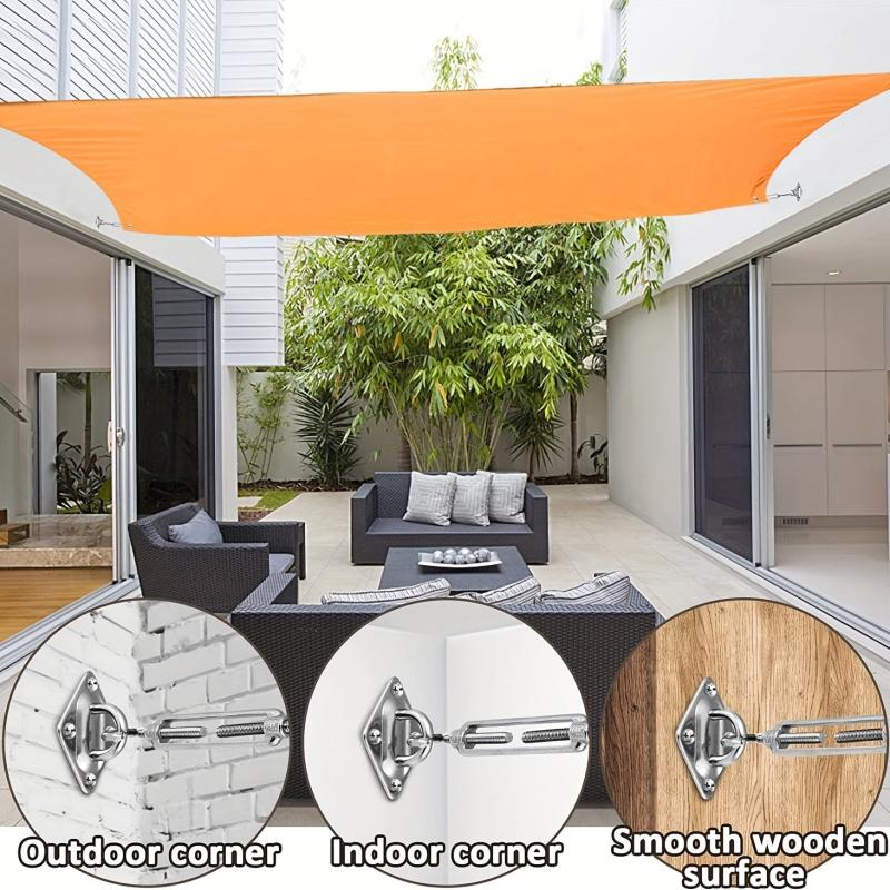 40pcs Sun Shade Hardware Kit for Rectangle Triangle Shade Sail Retractable