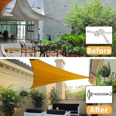 40pcs Sun Shade Hardware Kit for Rectangle Triangle Shade Sail Retractable
