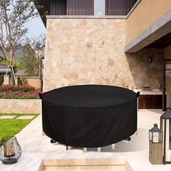 Waterproof Round Patio Table Cover Heavy Duty 600D Oxford Fabric