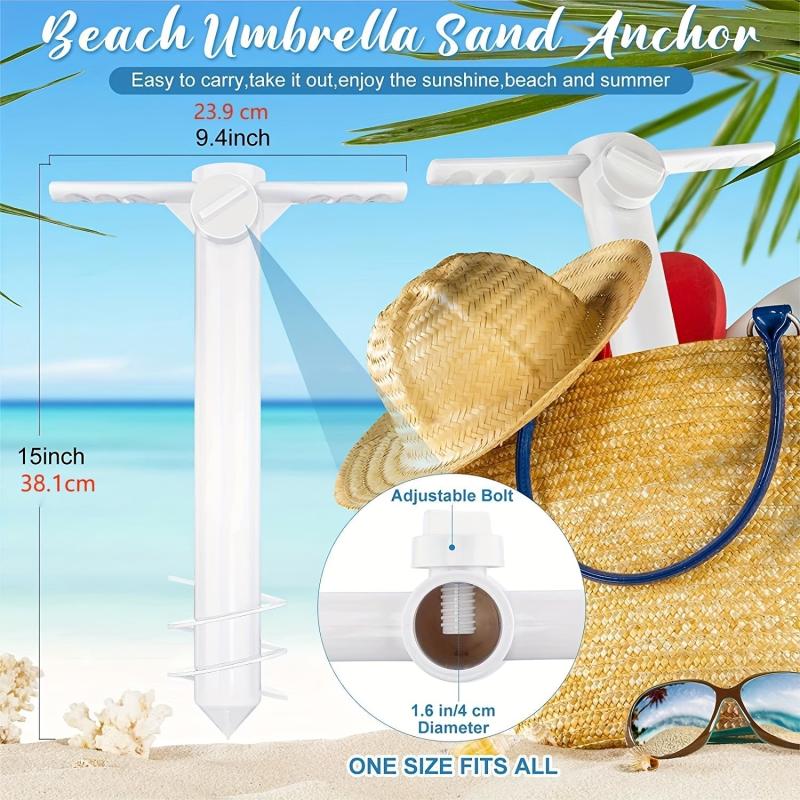 Summer Beach Umbrella Sand Anchor - Heavy Duty Outdoor Umbrella Base