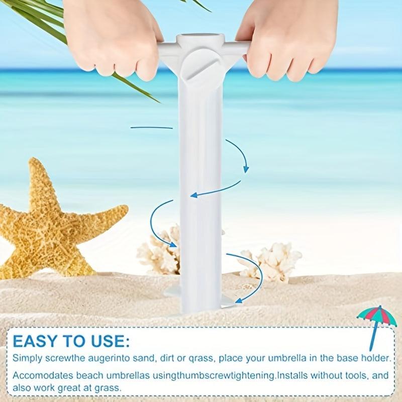Summer Beach Umbrella Sand Anchor - Heavy Duty Outdoor Umbrella Base