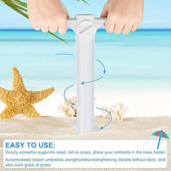 Summer Beach Umbrella Sand Anchor - Heavy Duty Outdoor Umbrella Base