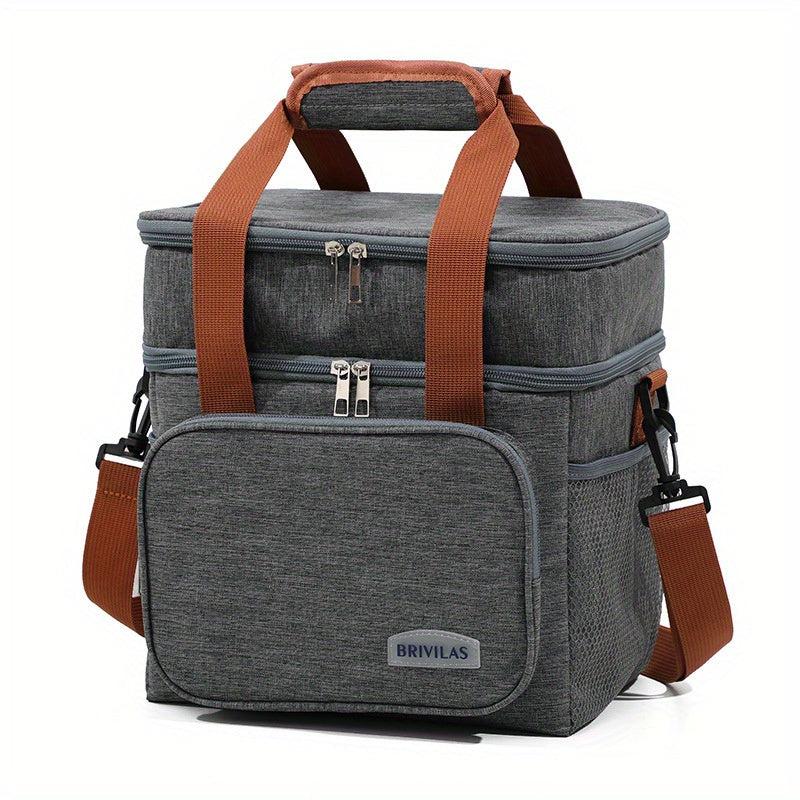 Reusable Double Layer Lunch Bag Insulated Lunch Box For Adult Work Picnic School