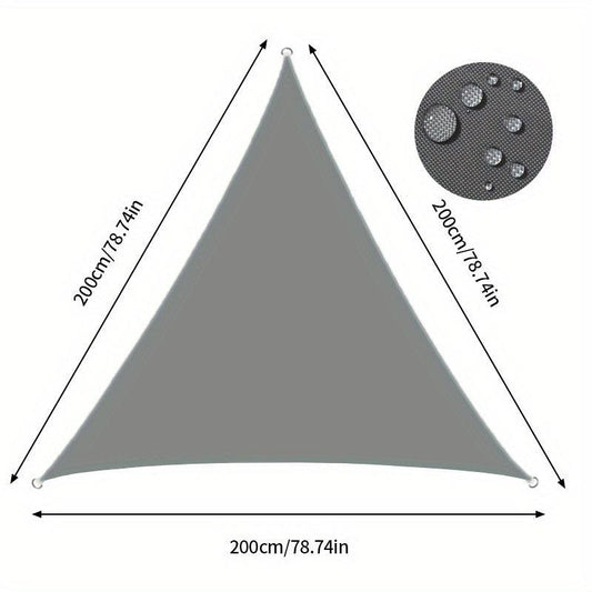 Triangle Sun Shade Sail Canopy UV Block Fabric Outdoor Canopy