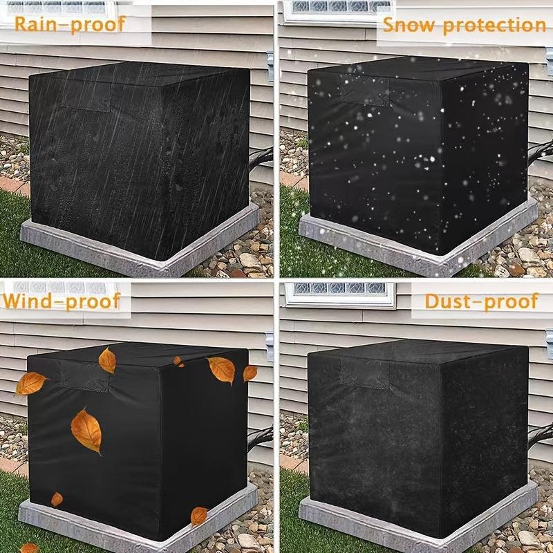 420D Air Conditioner Cover Outdoor Unit Anti Dust Heavy Duty Vent Full Cover