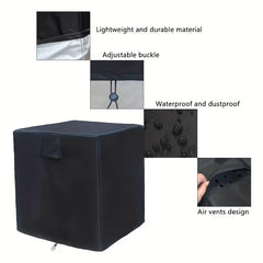 420D Air Conditioner Cover Outdoor Unit Anti Dust Heavy Duty Vent Full Cover