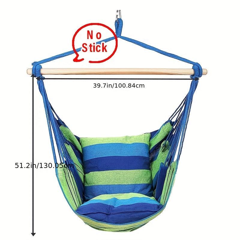 Hammock Chair Cotton Canvas Rope Outdoor Patio Furniture