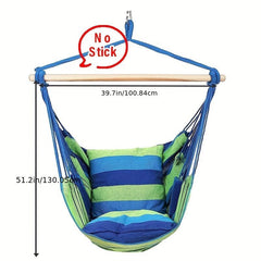 Hammock Chair Cotton Canvas Rope Outdoor Patio Furniture