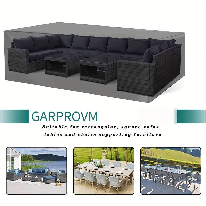Stylish 210D Material Patio Furniture Set - Windproof, Waterproof, UV Proof