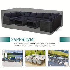 Stylish 210D Material Patio Furniture Set - Windproof, Waterproof, UV Proof