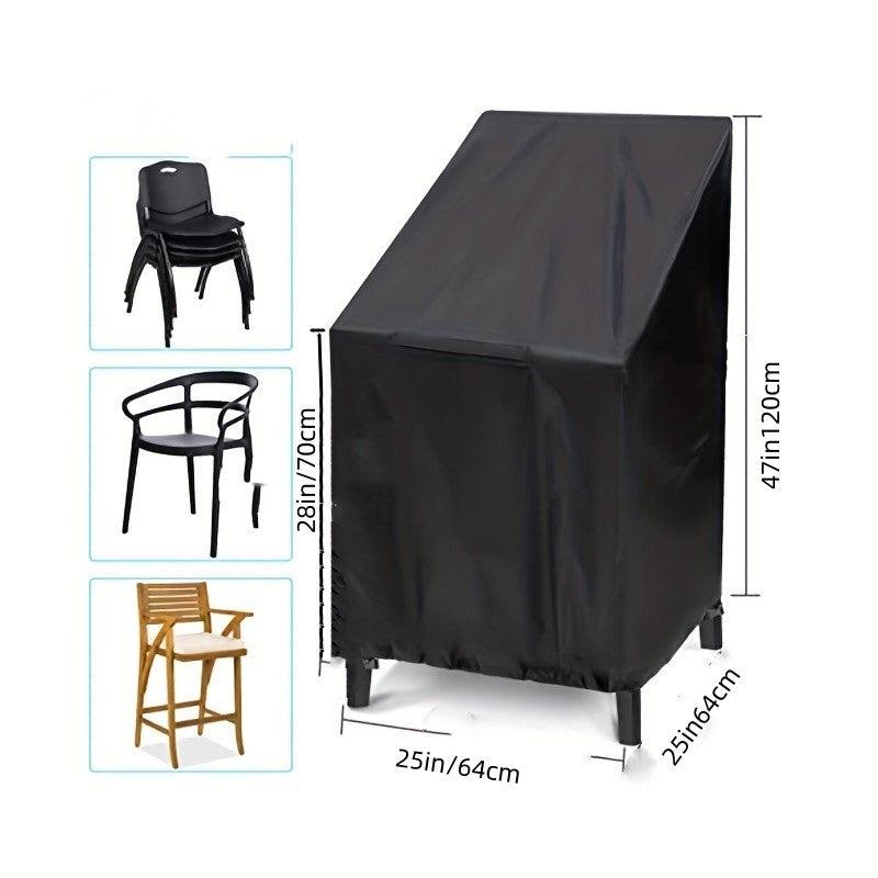 Outdoor Furniture Cover High Back Courtyard Chair Cover UV Resistant