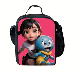 Cartoon Pink Insulated Lunch Box for Girls Lunch Bag