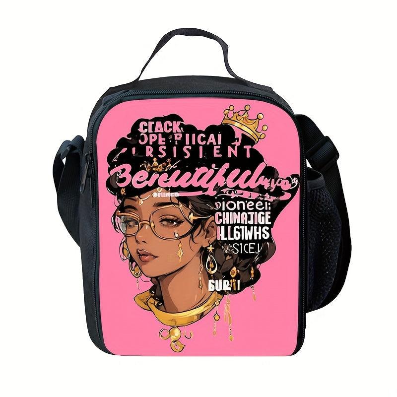 Cartoon Pink Insulated Lunch Box for Girls Lunch Bag