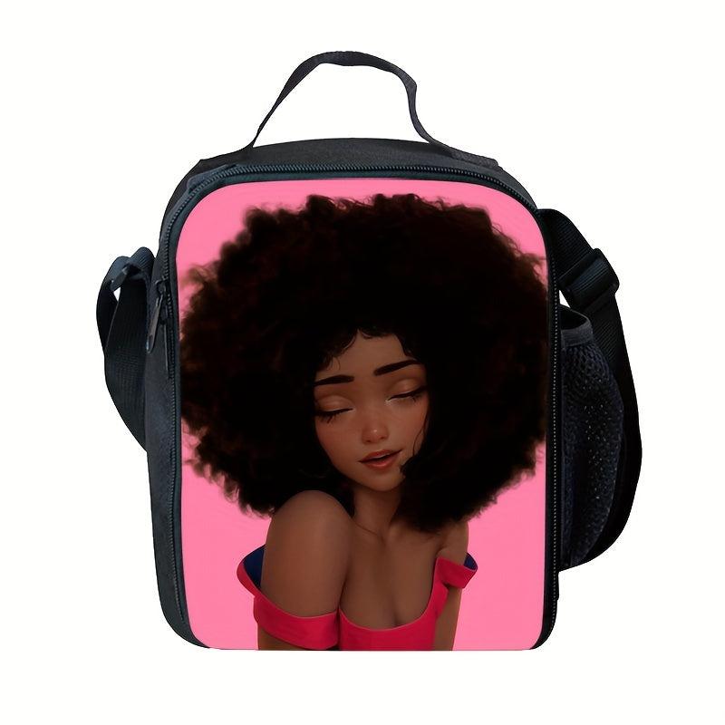 Cartoon Pink Insulated Lunch Box for Girls Lunch Bag