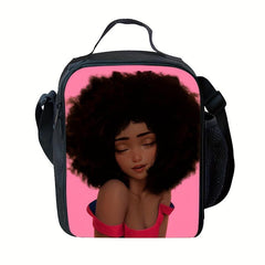 Cartoon Pink Insulated Lunch Box for Girls Lunch Bag