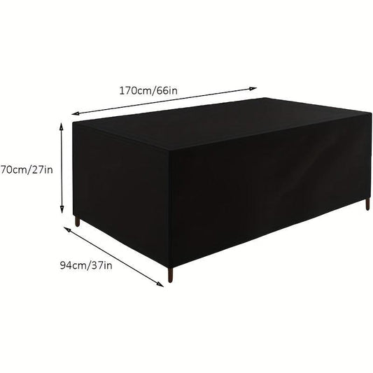 Waterproof Outdoor Table Cover UV Resistant Snow Dust Wind Proof