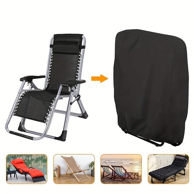 Waterproof Outdoor Folding Lounge Chair Cover UV Dustproof Furniture Cover
