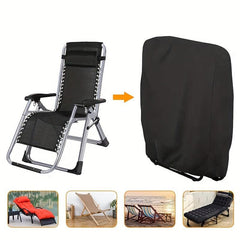 Waterproof Outdoor Folding Lounge Chair Cover UV Dustproof Furniture Cover
