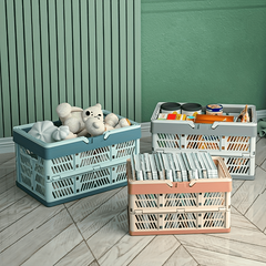 Outdoor Camping Folding Storage Basket Large Capacity Food Snack Storage Basket