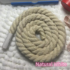 Natural Twisted Cotton Rope DIY Package Rope Strong Triple Strand Rope