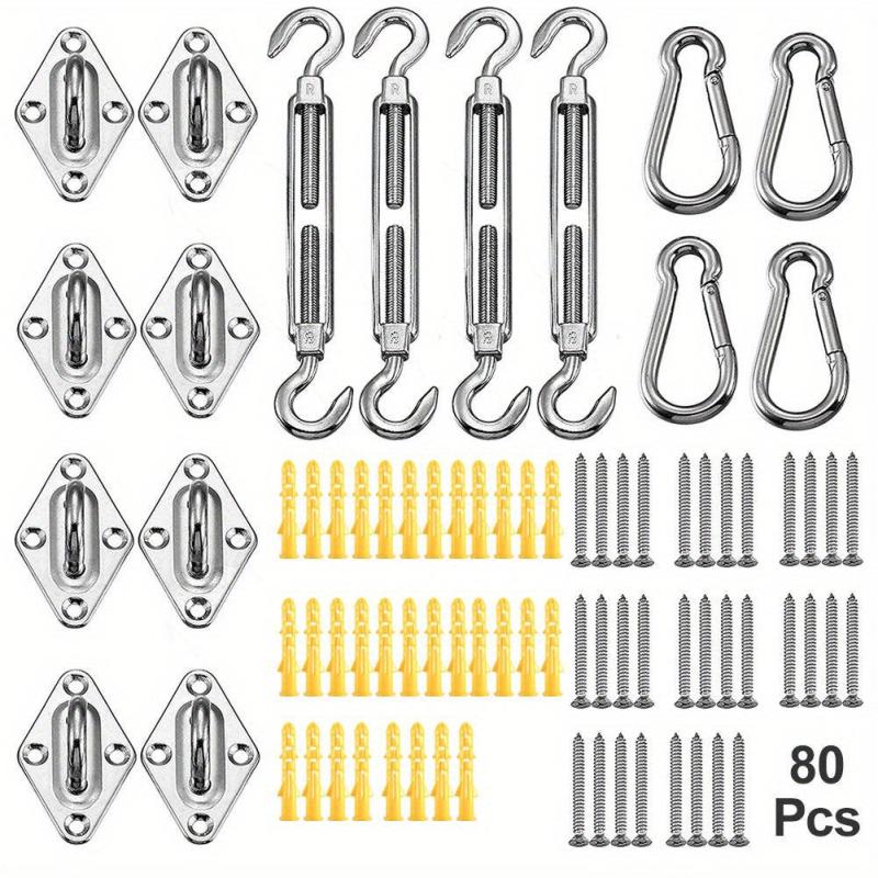 Stainless Steel Shade Sail Hardware Kit for Sun Shade Installation