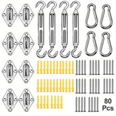 Stainless Steel Shade Sail Hardware Kit for Sun Shade Installation