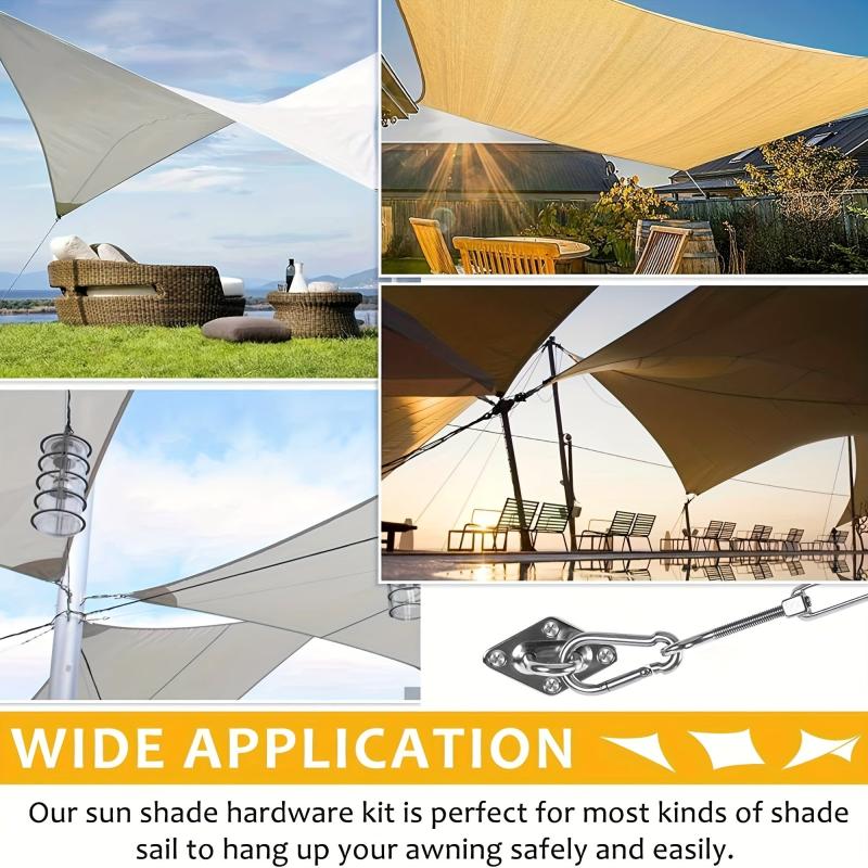 Stainless Steel Shade Sail Hardware Kit for Sun Shade Installation