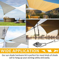 Stainless Steel Shade Sail Hardware Kit for Sun Shade Installation