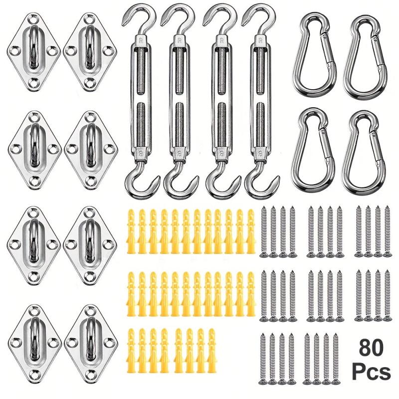 Stainless Steel Shade Sail Hardware Kit for Sun Shade Installation