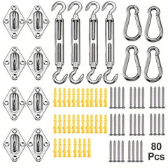 Stainless Steel Shade Sail Hardware Kit for Sun Shade Installation