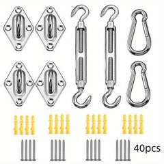 Stainless Steel Shade Sail Hardware Kit for Sun Shade Installation