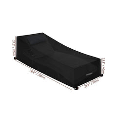 Waterproof Patio Chaise Lounge Cover Heavy Duty Outdoor Chair Covers