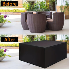 Waterproof Square Outdoor Furniture Cover Heavy Duty Table Cover