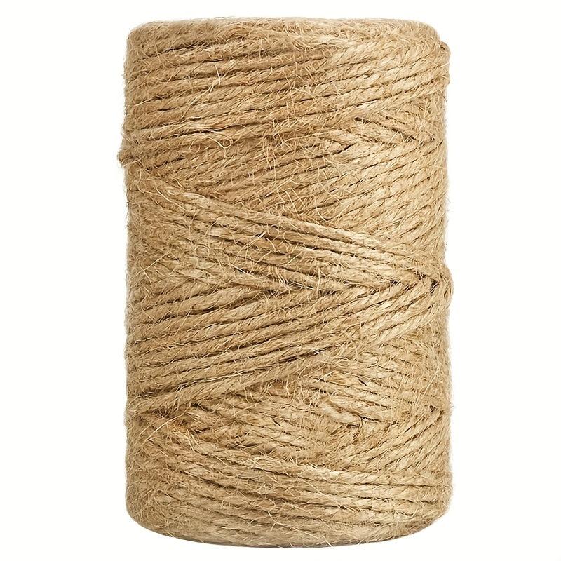 Natural Jute Twine String 2mm x 246ft DIY Crafts Gardening Gift Wrapping Packing