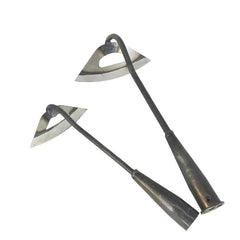 All Steel Hardened Hollow Hoe Handheld Weeding Rake Farm Garden Tool