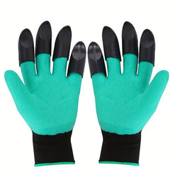 Garden Gloves Claws Waterproof Breathable Digging Planting Weeding Sowing