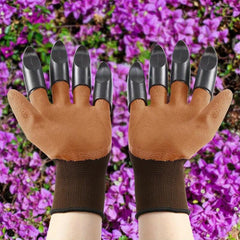 Garden Gloves Claws Waterproof Breathable Digging Planting Weeding Sowing